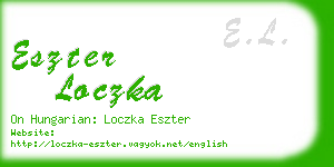 eszter loczka business card